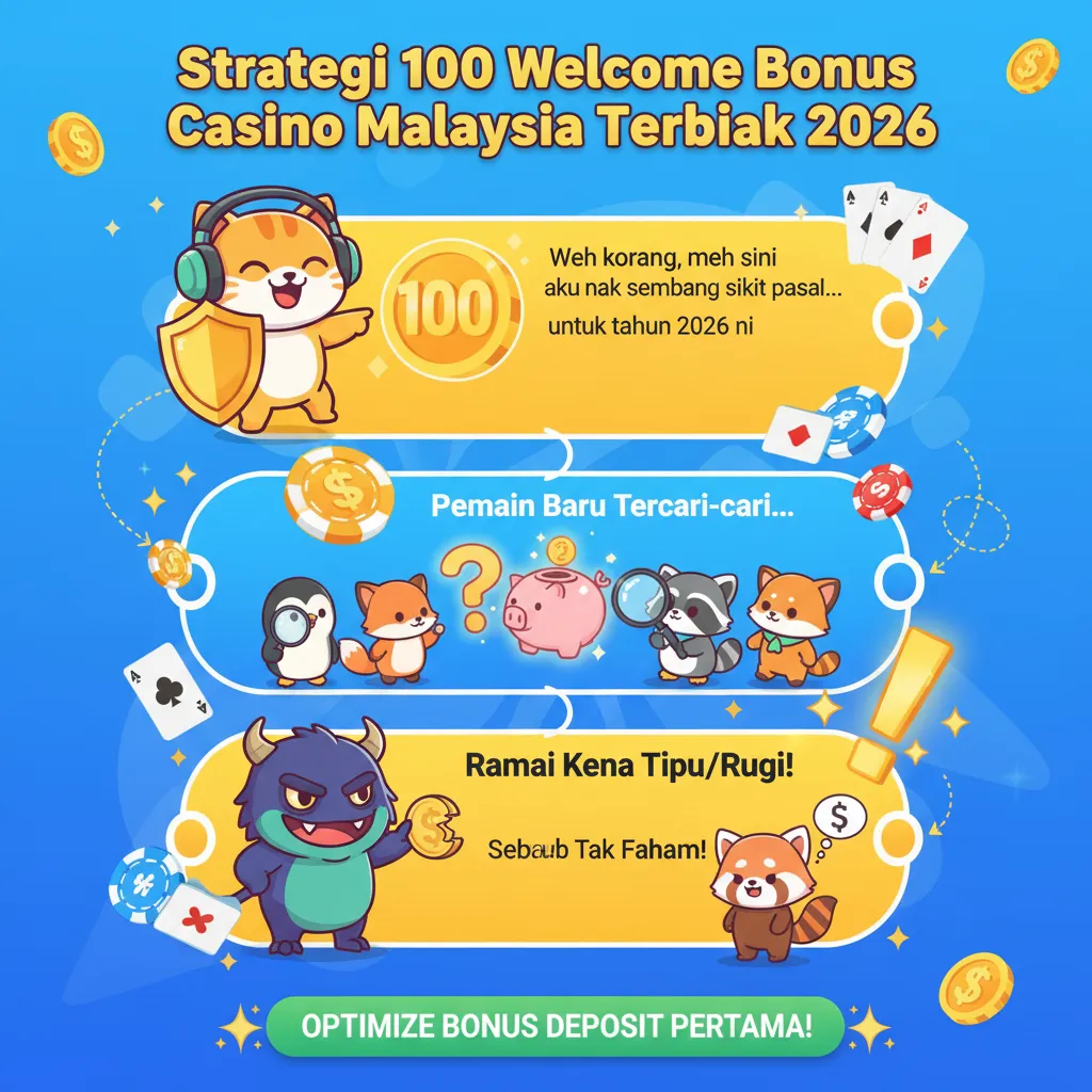 Strategi 100 Welcome Bonus Casino Malaysia Terbaik