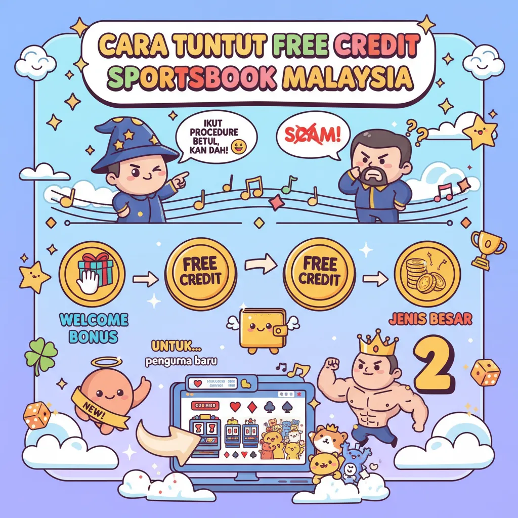 Cara tuntut free credit sportsbook Malaysia